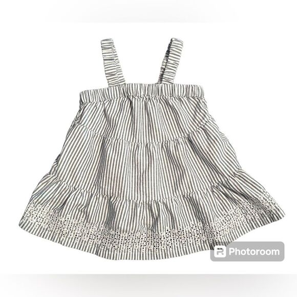 Old Navy Other - Baby girls striped eyelet dress EUC